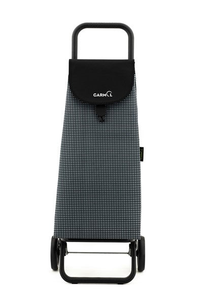 Carro compra 4 ruedas Vichy negro