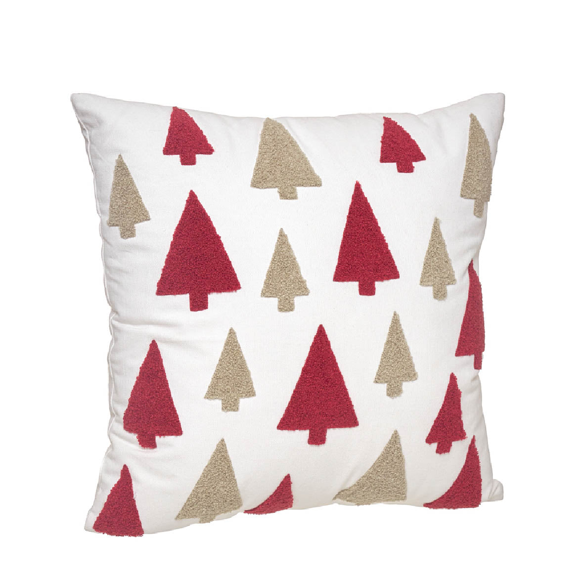 Cojín Navideño Pinos + relleno 40x40 cm