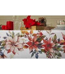 Mantel antimanchas Poinsetia 150x200cm