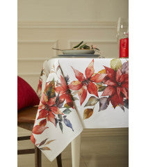 Mantel antimanchas Poinsetia 150x200cm