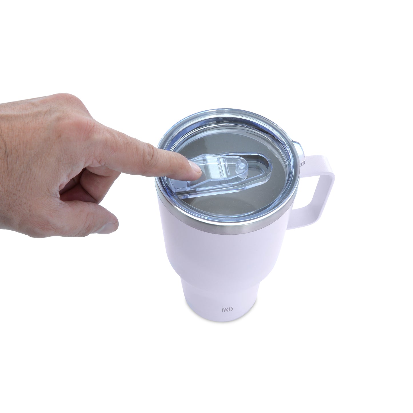 Taza térmica blanca azulada 850ml.