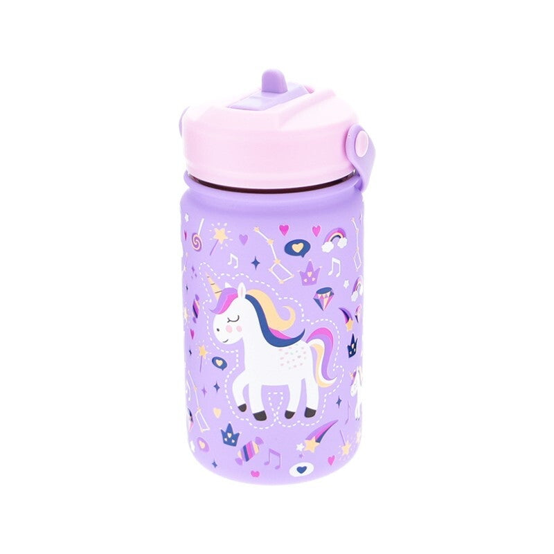 Botella térmica infantil con Adaptador Lilac Unicorn 330ml