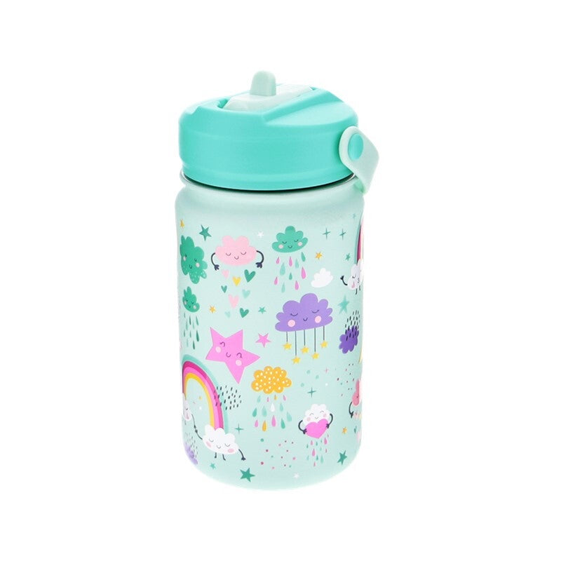Botella térmica infantil con Adaptador Mint Cloudy Sky 330ml