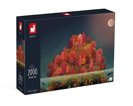 Puzle Otoño Rojo 2000 piezas