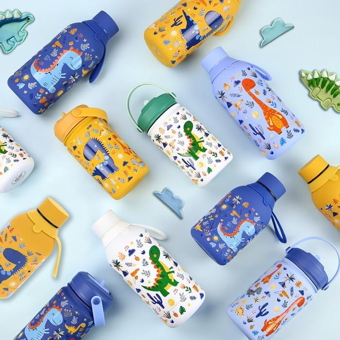 Botella térmica infantil con Adaptador Sky Dinosaurs 330ml