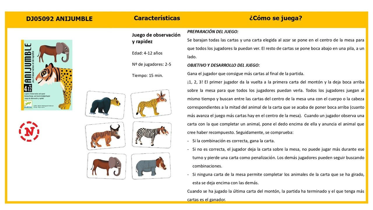 Cartas Anijumble